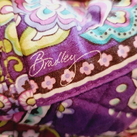 Vera Bradley Hipster Heather Paisley Large Purse or Travel Tote Women's Purple - Picture 8 of 12